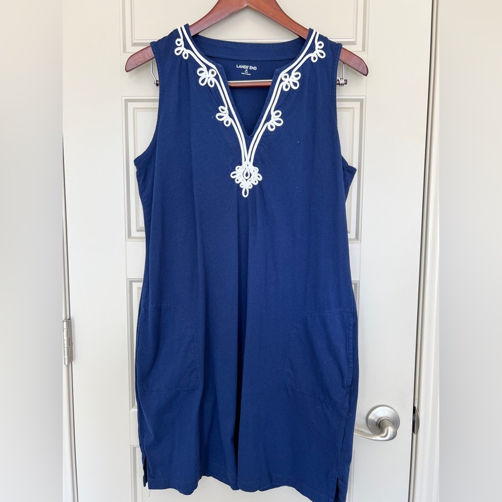 Lands’ End cotton dress.